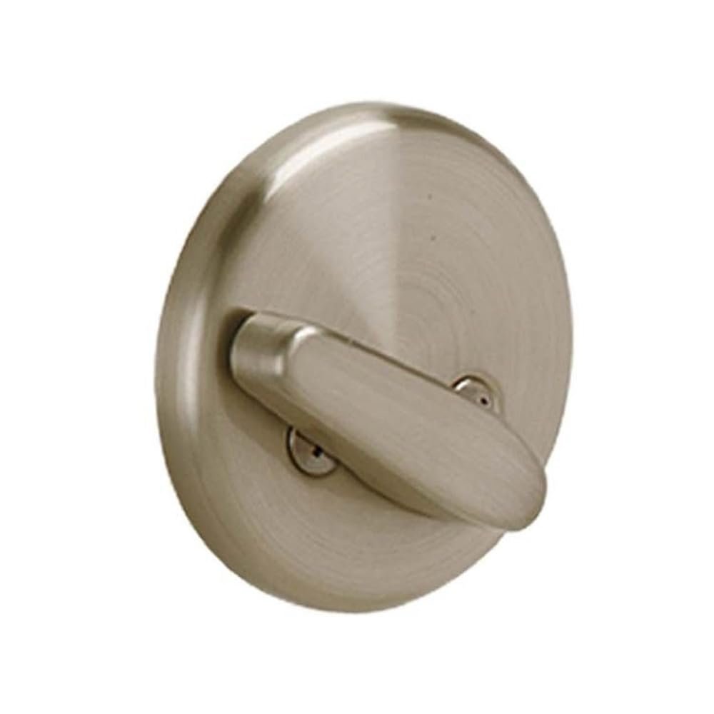 Schlage B81 619 Deadbolt with Standard Trim, Non-Keyed One Sided Deadbolt, Highest Residential Security, Satin Nickel