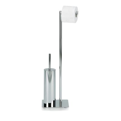 Kela Toilet Brush Set with Tissue Paper Holder Style Collection, Chrome, 20 X 32 X 71 Cm