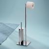 Kela Toilet Brush Set with Tissue Paper Holder Style Collection, Chrome, 20 X 32 X 71 Cm view 2