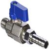 Kegco LH BF13R07-1 Regulator Ball Valve with 5/16 Hose Barb outlet, Brass view 2
