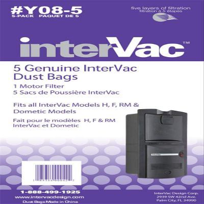 Intervac 5-pack Dust Bags and Exhaust Filter Y08-5