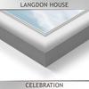 Langdon House 11x14 Silver Picture Frame, Contemporary Glam Photo Frame 11 x 14, Wall Mount or Table Top, Celebration Collection view 2