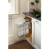 Rev-A-Shelf Under Sink Hand Towel Holder for Kitchen and Bathroom Cabinets, Pullout Extension 3 Prong Wire Dish Rag Rack Hanger, Chrome, 563-47 C view 2