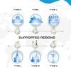 Ceptics Travel Adapter with Types A-M Plugs, Travel Plug Adapter Set Compatible with Power Sockets in All Continents, Compact World International Plug Adaptor Kit, Set of 12,GP-12PK view 4