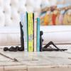 Danya B. ZI11217 Contemporary 2 Piece Ladies Stretching Cast Iron Metal Art Bookend Set view 2