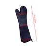 DoMii Extra Long Silicone Oven Mitts Heavy Duty Commercial Grade Oven Mitts Heat Resistant BBQ Gloves with Quilted Cotton Lining 2 Pack view 2