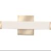 Lithonia Lighting 24-Inch LED Vanity Light with Warm White Color Temperature, Contemporary Square Bathroom Vanity Wall Light Fixture for Over The Mirror, Brushed Nickel view 2