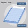 Harbor House 100% Cotton Duvet Cover, Jacquard Coastal Coral Duvet Cover Set  Light Weight Bed Comforter Covers, Coastline Blue King/Cal King (106"x90") 3 Piece view 3