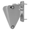 WINSOON Barn Door Lock Hardware Stainless Steel Sliding Privacy Latch for Closet Shed Pocket Doors Wood Gates Brushed Nickel view 1