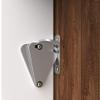 WINSOON Barn Door Lock Hardware Stainless Steel Sliding Privacy Latch for Closet Shed Pocket Doors Wood Gates Brushed Nickel view 2