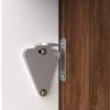 WINSOON Barn Door Lock Hardware Stainless Steel Sliding Privacy Latch for Closet Shed Pocket Doors Wood Gates Brushed Nickel view 3