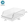 iDesign Water Bottle Organizer for Fridge or Pantry - Clear - Made in USA view 4