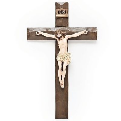 Roman Giftware Inc., Religious Crosses Collection, 11.5" H Beveled Wall Crucifix,Religious, Inspirational, Durable (2x7x12)