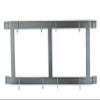 Rogar 1901 Ultimate Wall Mounted Pot Rack in Hammered Steel/Chrome view 1