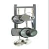 Rogar 1901 Ultimate Wall Mounted Pot Rack in Hammered Steel/Chrome view 4