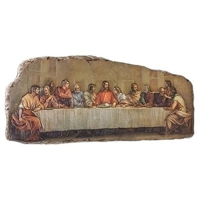 Joseph's Studio by Roman, Panels & Plaques Collection, 7.75"H THE LAST SUPPER PLAQUE, Home Dcor, Devout Gift, Prayerful Inspiration (1x10x7)