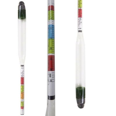 Homebrew Labs Beer Gravity Triple Scale Hydrometer for Beer Brewing and Wine Making