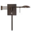 GEORGE KOVACS P4338-647 George's Reading Room LED Swing Arm Wall Lamp, 1-Light, 8 Total Watts, 6.25-in H x 14.75-in W, Copper Bronze Patina view 1