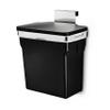 simplehuman 10 Liter / 2.6 Gallon In-Cabinet Trash Can Heavy-Duty Steel Frame, Black view 1