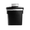 simplehuman 10 Liter / 2.6 Gallon In-Cabinet Trash Can Heavy-Duty Steel Frame, Black view 2