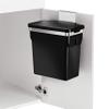 simplehuman 10 Liter / 2.6 Gallon In-Cabinet Trash Can Heavy-Duty Steel Frame, Black view 3