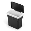 simplehuman 10 Liter / 2.6 Gallon In-Cabinet Trash Can Heavy-Duty Steel Frame, Black view 4