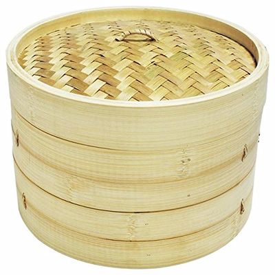 8" Bamboo Steamer Set Sunrise Kitchen Supply