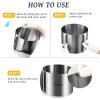CALIFORNIA CADE ELECTRONIC Cake Mold-Cake Ring-Adjustable Round Stainless Steel 6 to 12 Inch, 6 Inch Baking Ring for Supporting Decorating Icing view 3