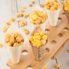 Restaurantware 22.5 x 4.3 Inch Oval Cone Stand 1 Sturdy Cone Holder - With 20 Slots Cones Sold Separately Bamboo Cone Holder For Buffets Banquets Or Catering Events Party Supplies view 3