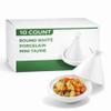 Restaurantware 3.5 Inch Tajine Pots 10 Mini White Appetizer Bowls - Tajine Style With Dome Cover White Porcelain Tiny Bowls Chip-Resistant For Samples Sauces Or Spices view 1