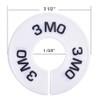 Blulu 10 Pack Clothing Rack Size Dividers Round Hangers Dividers view 2