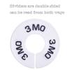 Blulu 10 Pack Clothing Rack Size Dividers Round Hangers Dividers view 3