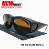 MCWlaser Laser Safety Glasses Protective Goggles for 355nm 532nm 808nm 980nm 1064nm (190-540 & 800-1700nm) Absorption Type Eyewear view 2