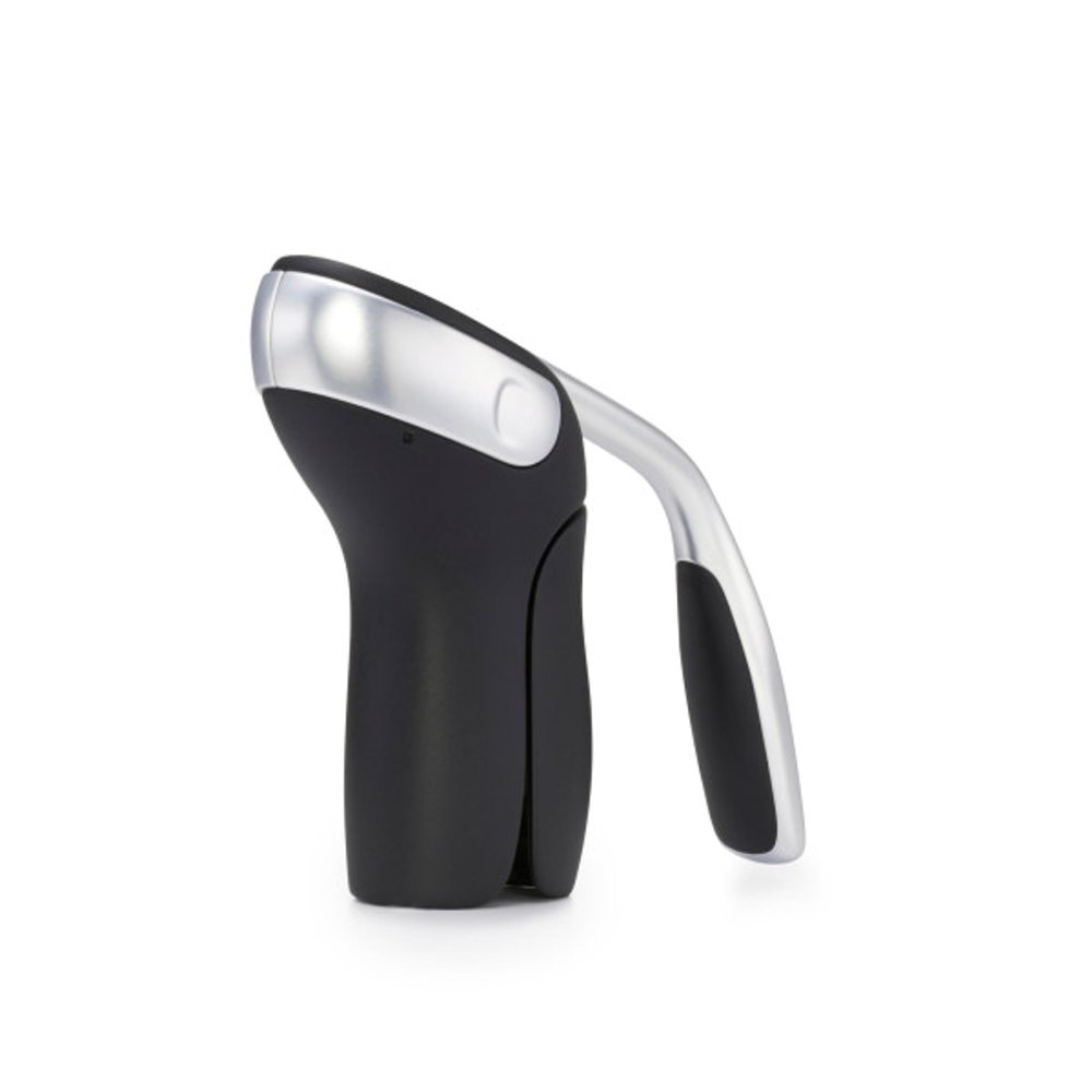 OXO Steel Vertical Lever Corkscrew with Removable Foil Cutter