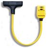Coleman Cable 14880-02-36 Right Angle GFCI Extension Cord With 3 Way Power Block view 1