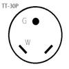 Parkworld RV 30A RV/Marine/Boat Shore Power Extension Cord Adapter NEMA TT-30P to L5-30R (25 FT) view 3