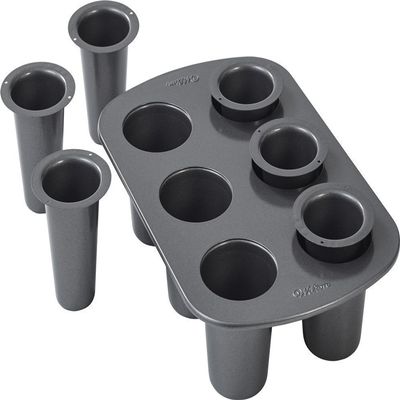 Wilton Cookie Shot Glass, 6-Cavity - Bake Perfect Sweet Shooters with this 6-Cup Cookie Shot Glass Pan, Non-Stick Round Pan Made of Steel