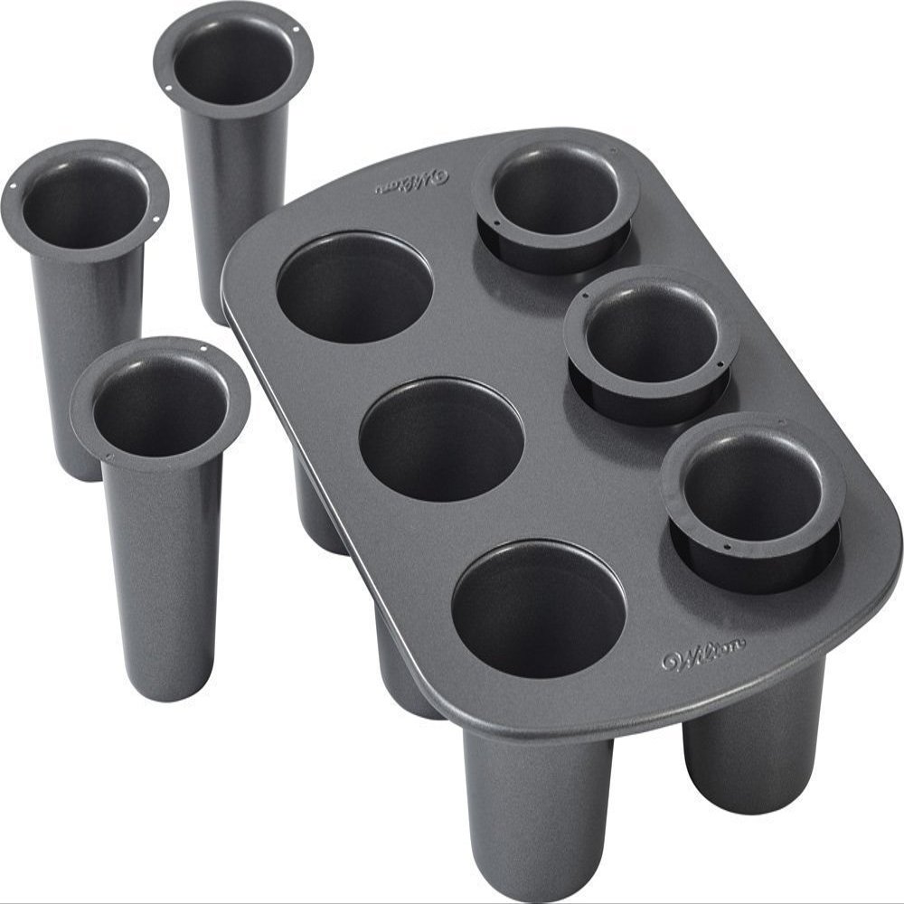 Wilton Cookie Shot Glass, 6-Cavity - Bake Perfect Sweet Shooters with this 6-Cup Cookie Shot Glass Pan, Non-Stick Round Pan Made of Steel