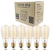Rolay 6 Pack, 25 Watt Vintage Edison Light Bulb with Squirrel Cage Filament, 110~130 Volts, E26 Base view 1
