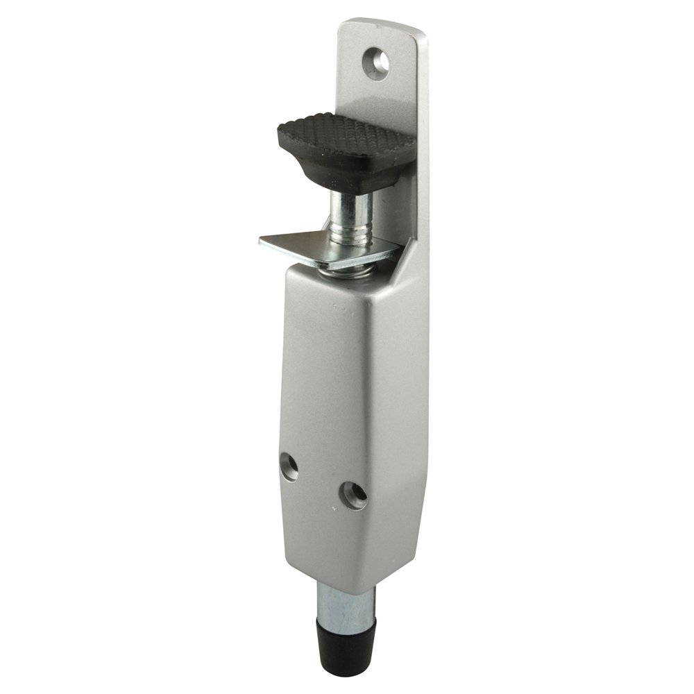 Prime-Line J 4595 Step-On Door Holder, Diecast Aluminum, Spring-Loaded (Single Pack)