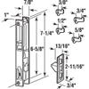 Prime-Line C 1226 Diecast Non-Keyed Patio Sliding Door Handle Set for 1 In. to 1-1/8 In. Thick Sliding Glass Doors, White (Single Pack) view 2