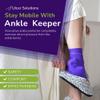 Ulcer Solutions Ankle Keeper  Physician-Designed Ankle Protector for Pressure Sores, Offloading Cushion for Pressure Ulcers, Enhanced Mobility & Comfort, Lightweight & Stretchable, Discreet Support for Injury Recovery & Senior Care, (Large: 9.0-10.5 view 2