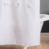 Lush Decor Lucia Shower Curtain, 72" x 72", White view 4