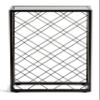Mango Steam 23 Bottle Black Wine Rack with Glass Top Shelf, Free Standing for Home, Kitchen and Bar view 3