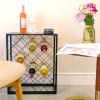 Mango Steam 32 Bottle Wine Rack with Black Glass Top Shelf, Free Standing for Home, Kitchen and Bar view 3