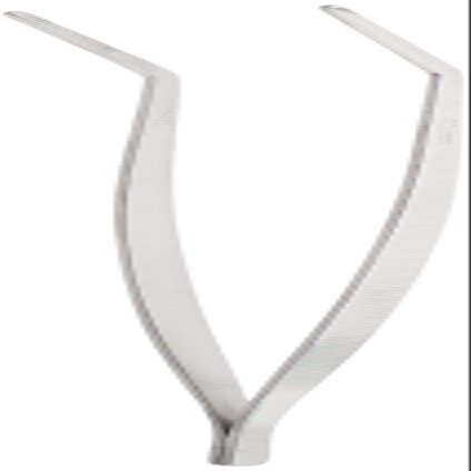 Mercer Culinary 18-8 Stainless Steel Chef Plating Tongs, Curved Tip, 11-3/4 Inch