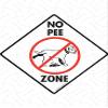 No Dog Peeing Yard Sign - No Dog Pee Zone Sign (6 x 6) with Dog Peeing Image - Exterior Rust Free Aluminum No Dog Peeing Sign with Weatherproof and UV Protected - Keep Dogs Off Grass - 6 x 6 view 1