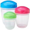 Sistema To Go Collection Snack 'N' Nest Food Storage Container, Color Received May Vary, Set of 3, 150 ml, 305 ml, 520 ml view 1