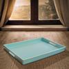American Atelier Carry 14 x 19 inches Rectangular Tray with Handle, 14 x 19 inch, Teal, (1270065) view 2
