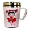 Spoontiques - Insulated Travel Mug - Betty Boop Brains Coffee Cup - Coffee Lovers Gift - Funny Coffee Mug - 15 oz - White view 1